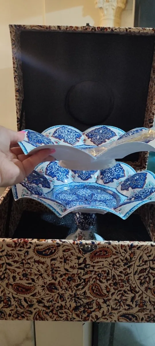 شیرینی خوری مس مینا کاری شده آکبند